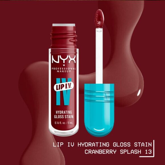 Cranberry Splash NYX Lip IV Hydrating Gloss Serum and stain - Picture 4 of 4